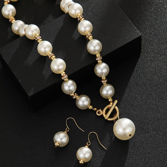 Chunky Parel Statement Ketting Set