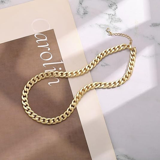 Chunky Cuban Schakel Ketting | Goud