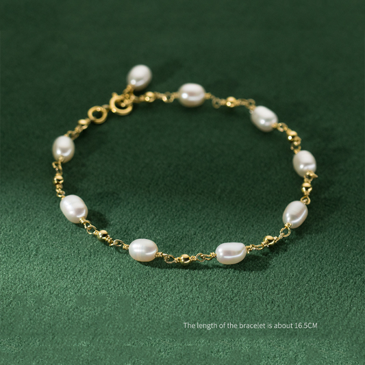 Barokke Parel Strand Armband