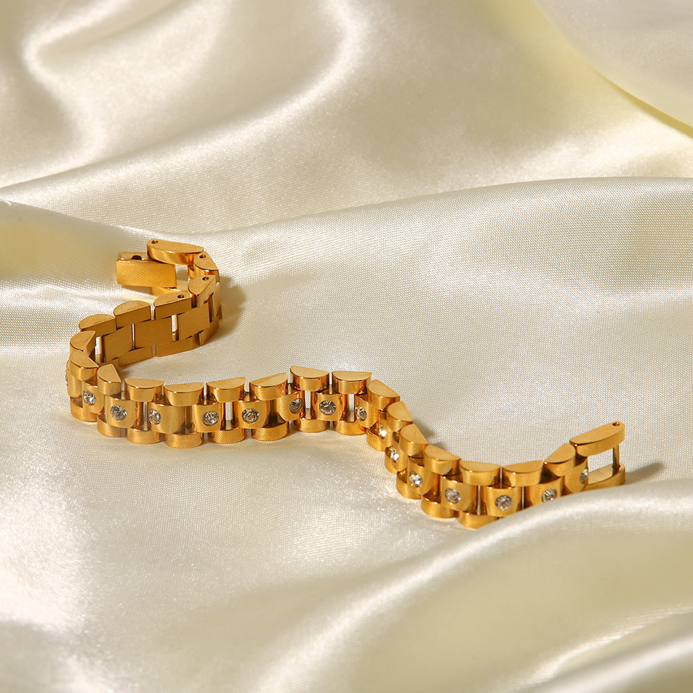 Gouden Watchband Armband