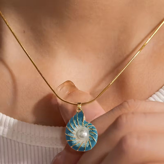 Seashell Parel Gouden Ketting