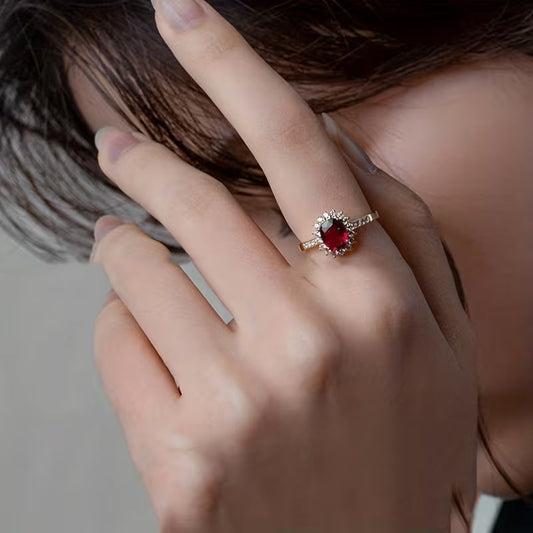 Empress Rode Ring | Goud