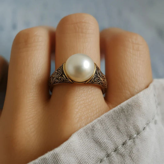 Timeless Vintage Parel Gouden Ring