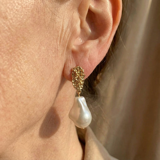 Champagne Dreams Parel Oorbellen