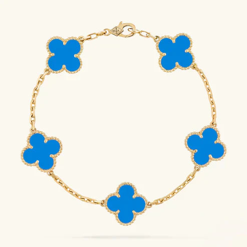 Clover Armband Blauwe