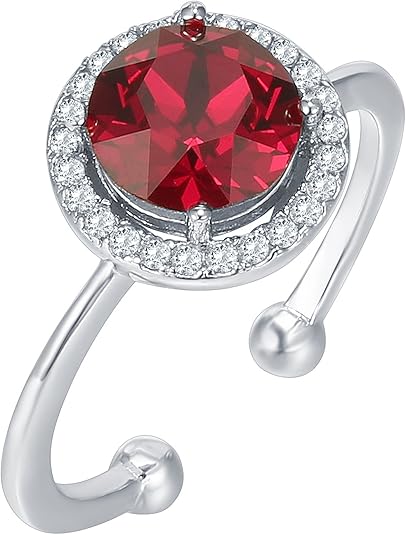 Crimson Glow Promise Robijnen Ring | Witgoud