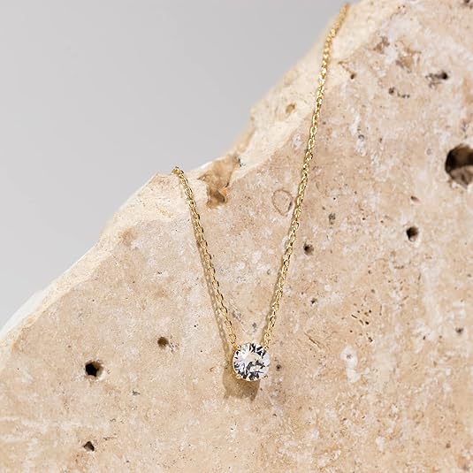 Aurora Kristallen Ketting | Goud