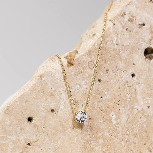 Aurora Kristallen Ketting | Goud