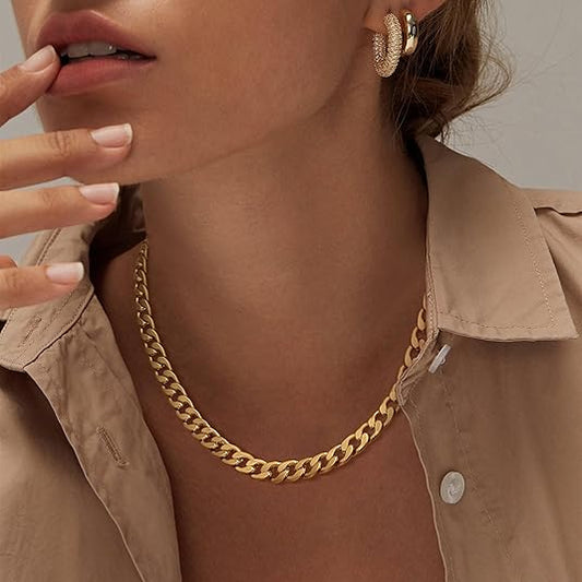 Chunky Cuban Schakel Ketting | Goud