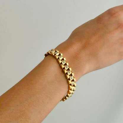 Gouden Watchband Armband