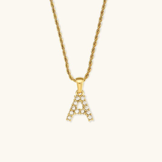 Maeve Letter Initiaal Diamanten Ketting