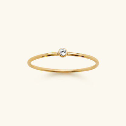 Amelia Geboortesteen Stacker Ring