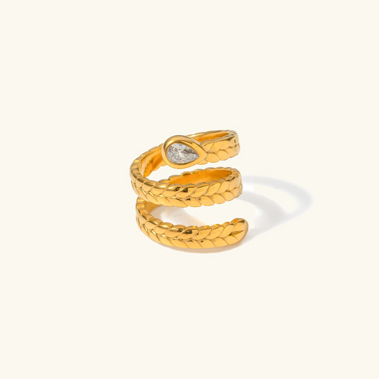 Davina Gouden Serpent Ring