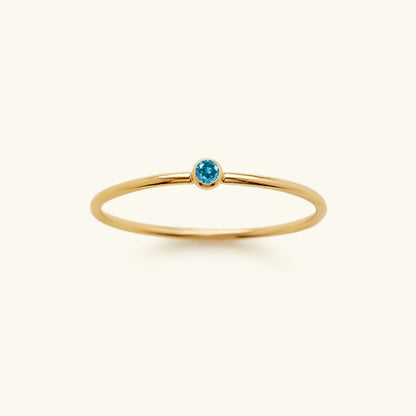 Amelia Geboortesteen Stacker Ring