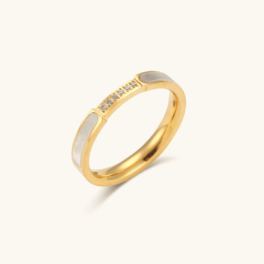 Gabrielle Diamanten Simulant Gouden Ring
