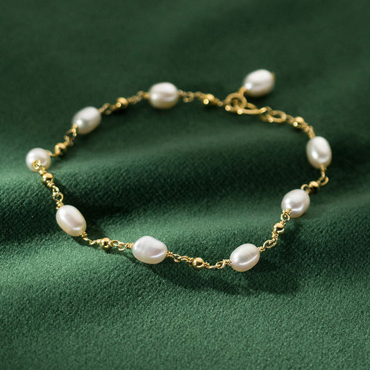 Barokke Parel Strand Armband