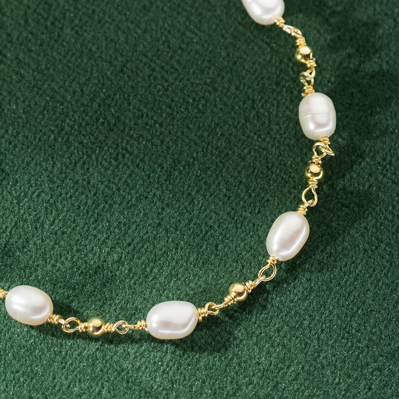 Barokke Parel Strand Armband