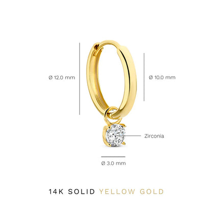 Larmes de Lune Steen Oorbellen Set | Goud