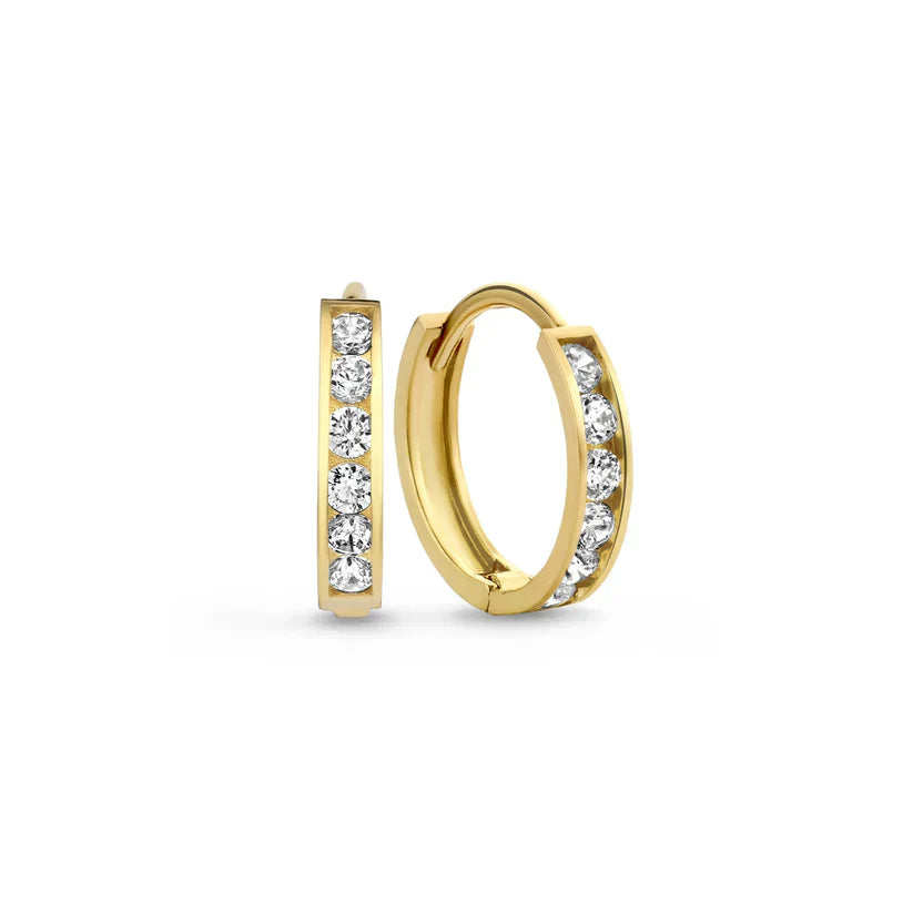 Dara Brillane Steen Oorbellen Set | Goud