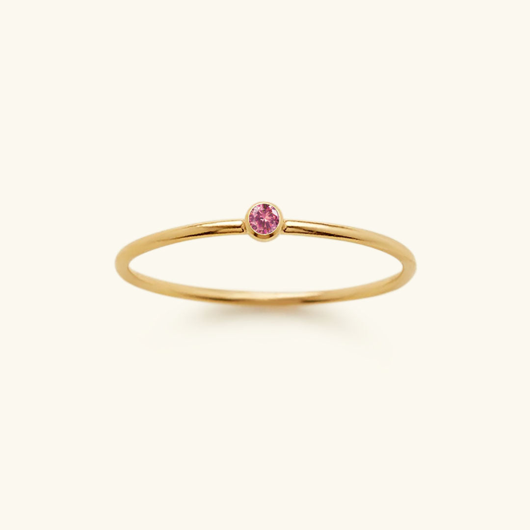 Amelia Geboortesteen Stacker Ring