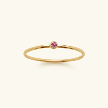 Amelia Geboortesteen Stacker Ring