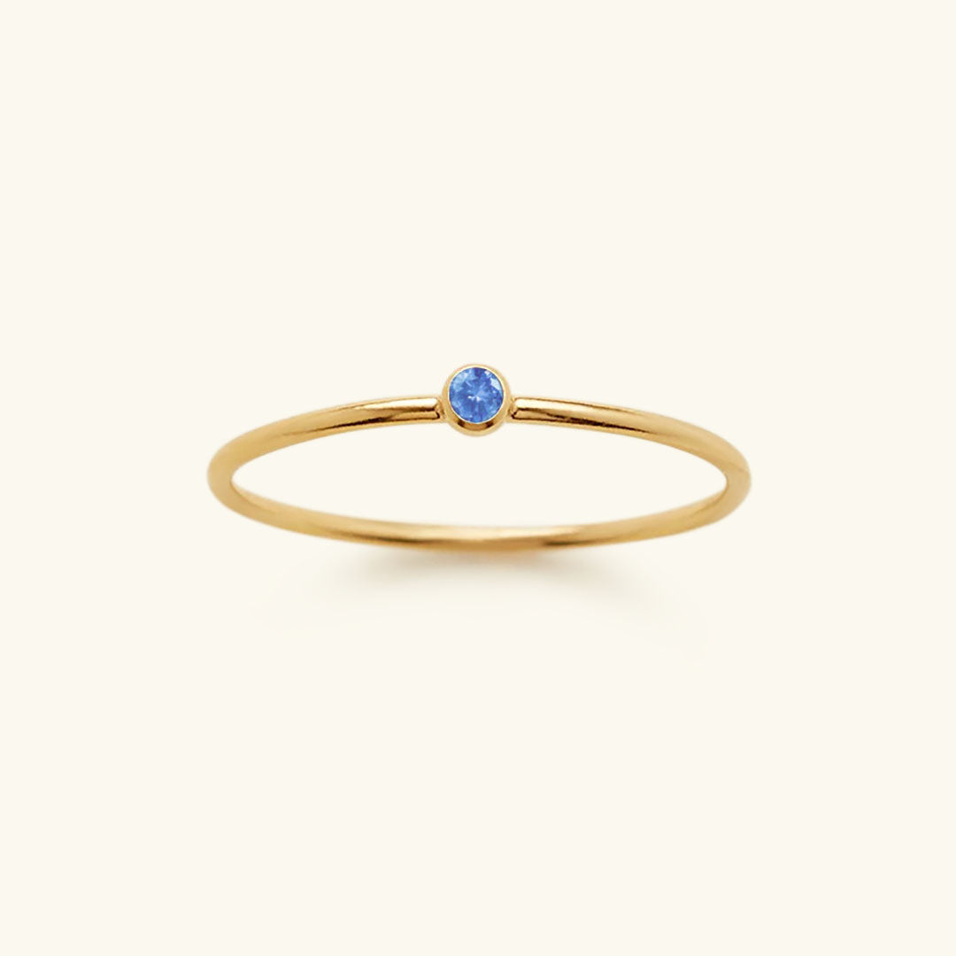 Amelia Geboortesteen Stacker Ring