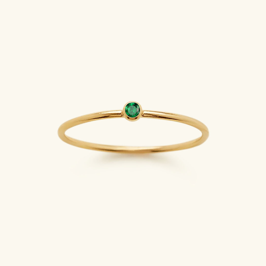 Amelia Geboortesteen Stacker Ring
