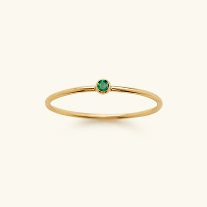 Amelia Geboortesteen Stacker Ring