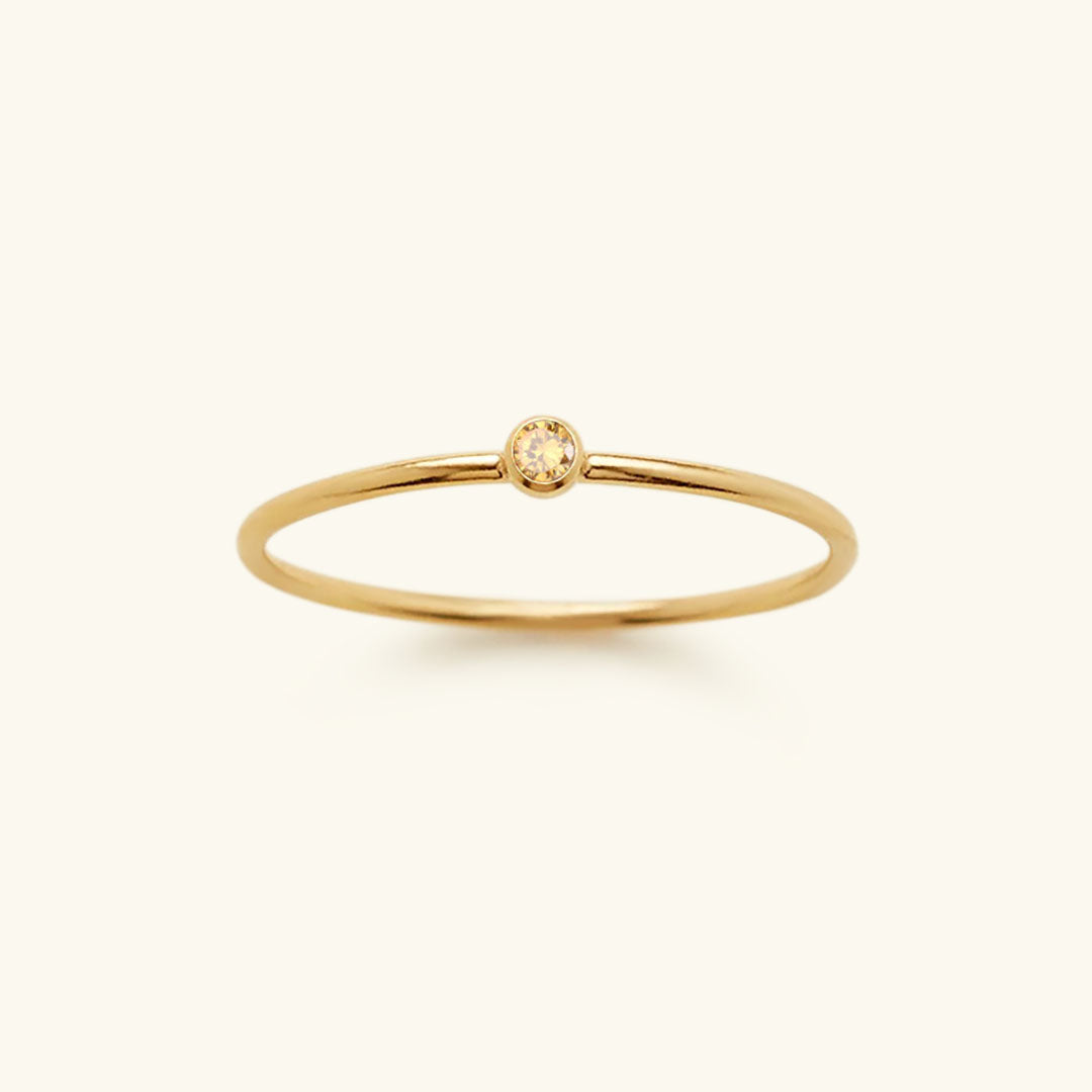 Amelia Geboortesteen Stacker Ring