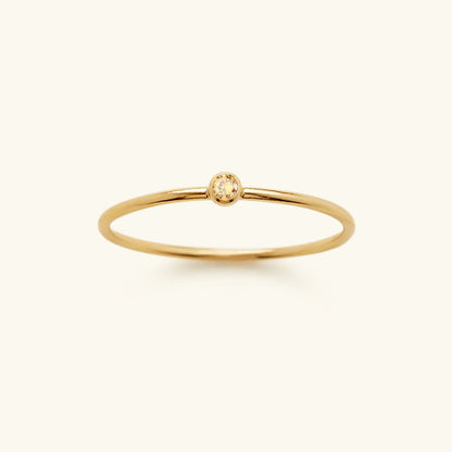 Amelia Geboortesteen Stacker Ring