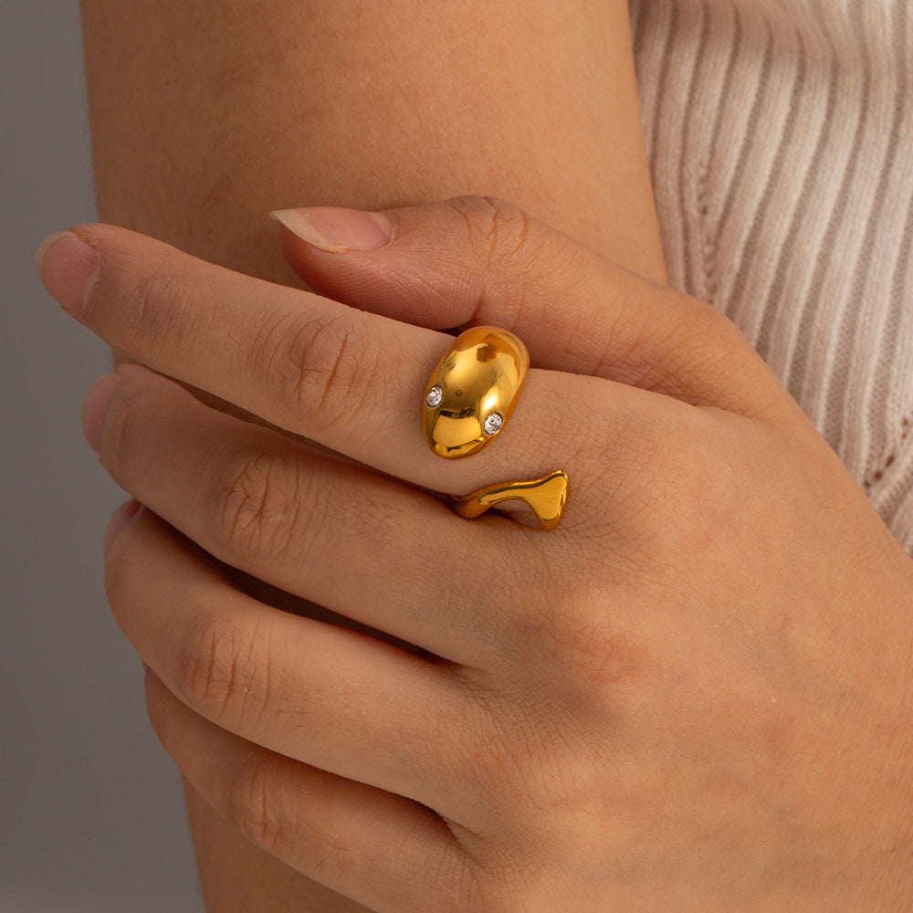 Etta Gouden Serpent Ring