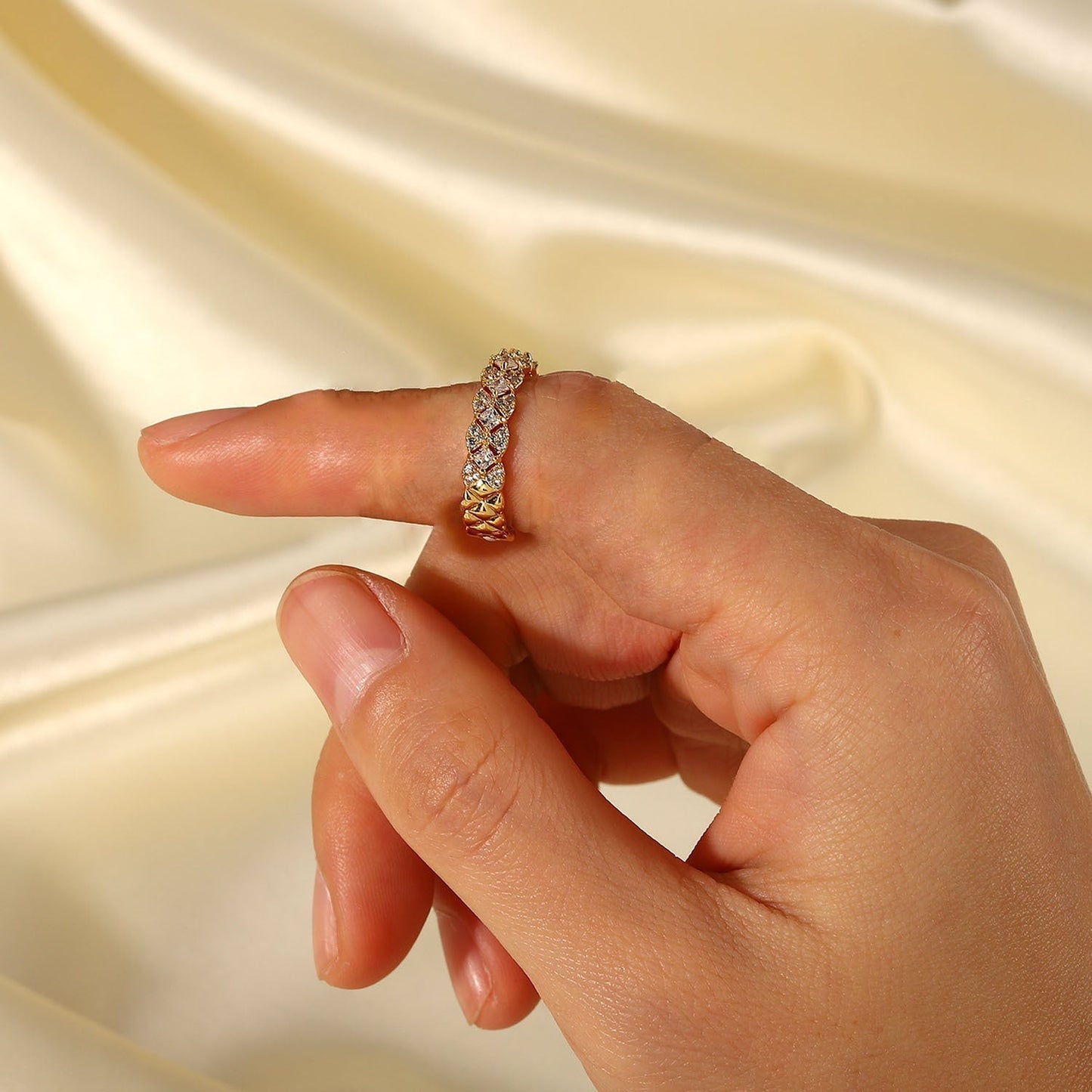 Camille Gouden Gepatroneerde Ring