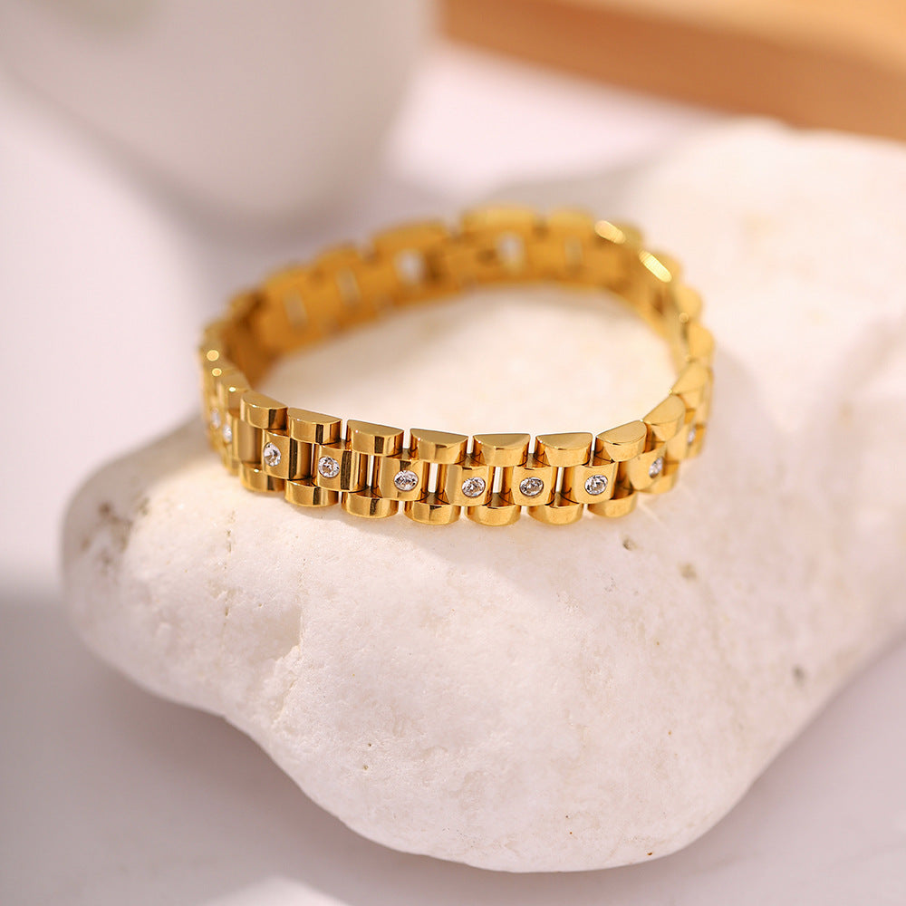 Gouden Watchband Armband