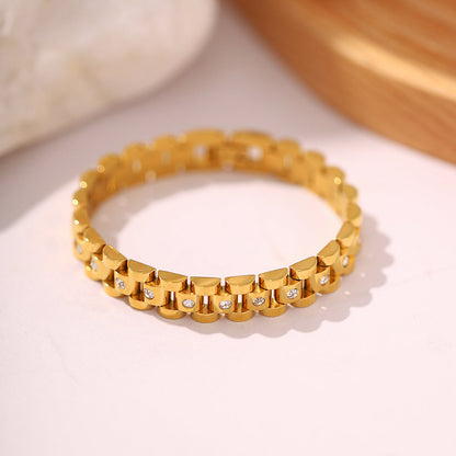 Gouden Watchband Armband