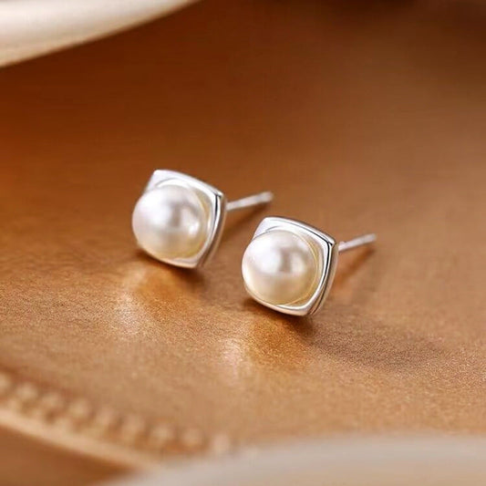 Elegante Freshwater Parel Druppel Oorbellen