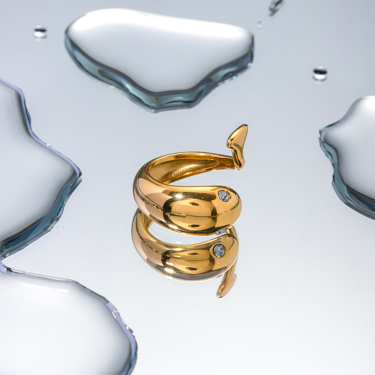 Etta Gouden Serpent Ring