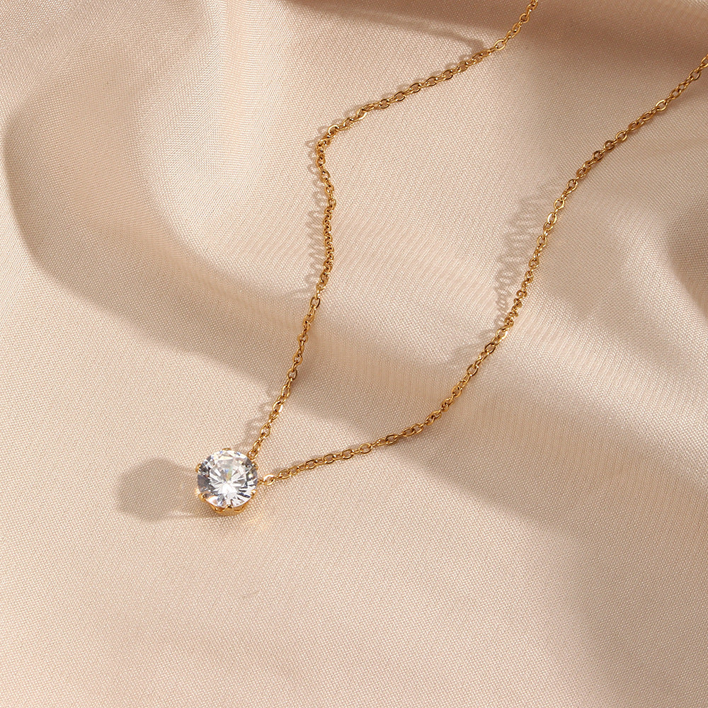 Kyla Solitaire Gouden Ketting