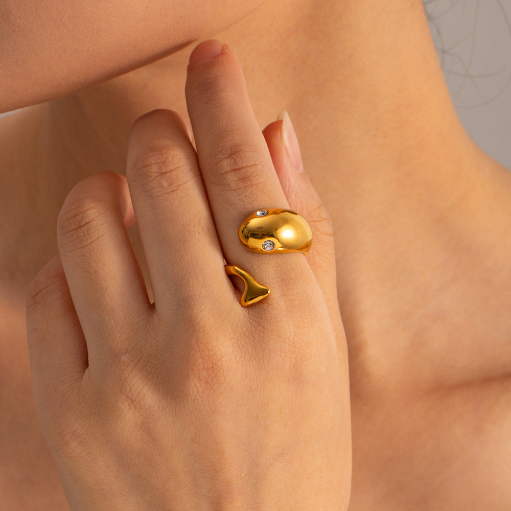 Etta Gouden Serpent Ring