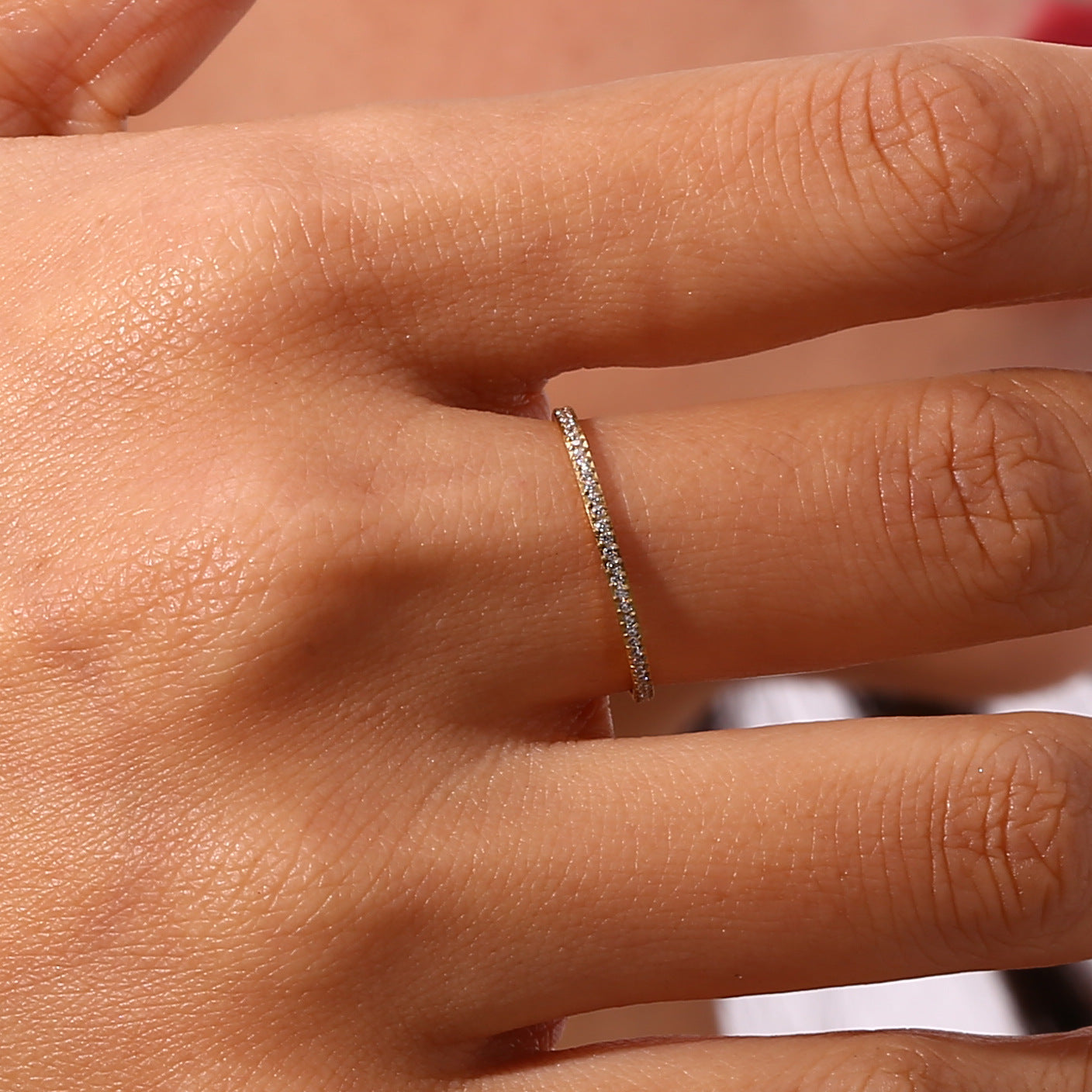 Zarra Paved Gouden Ring