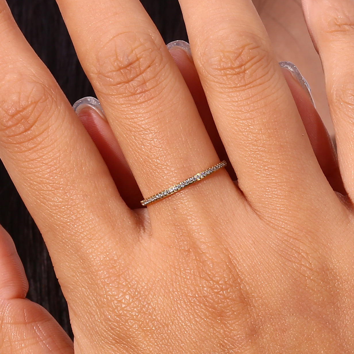 Zarra Paved Gouden Ring