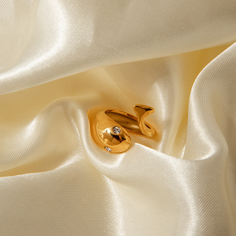 Etta Gouden Serpent Ring