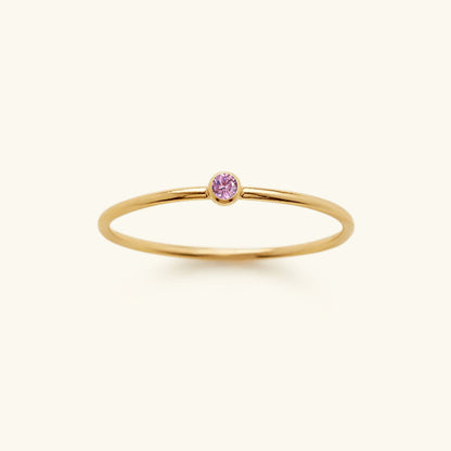 Amelia Geboortesteen Stacker Ring