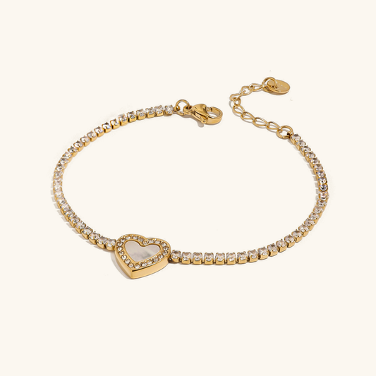 Cameron Diamanten Hart Tennisarmband