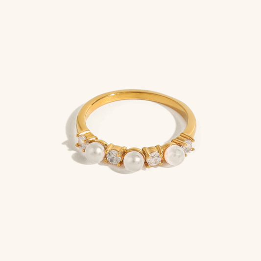 Keisha Diamanten Parel Ring
