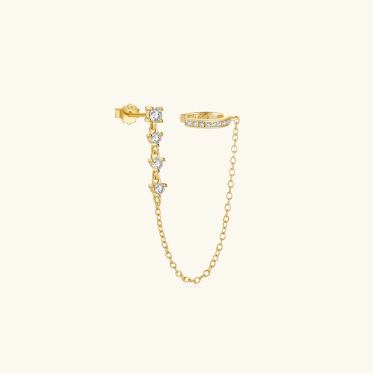 Audra Ketting Cuff Oorbel