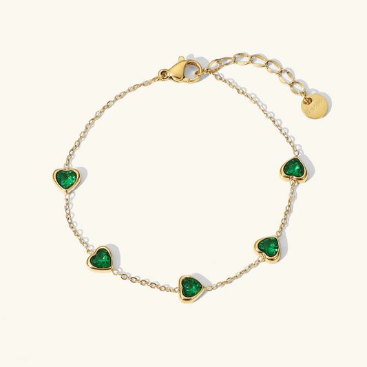 Francia Groene Hart Armband