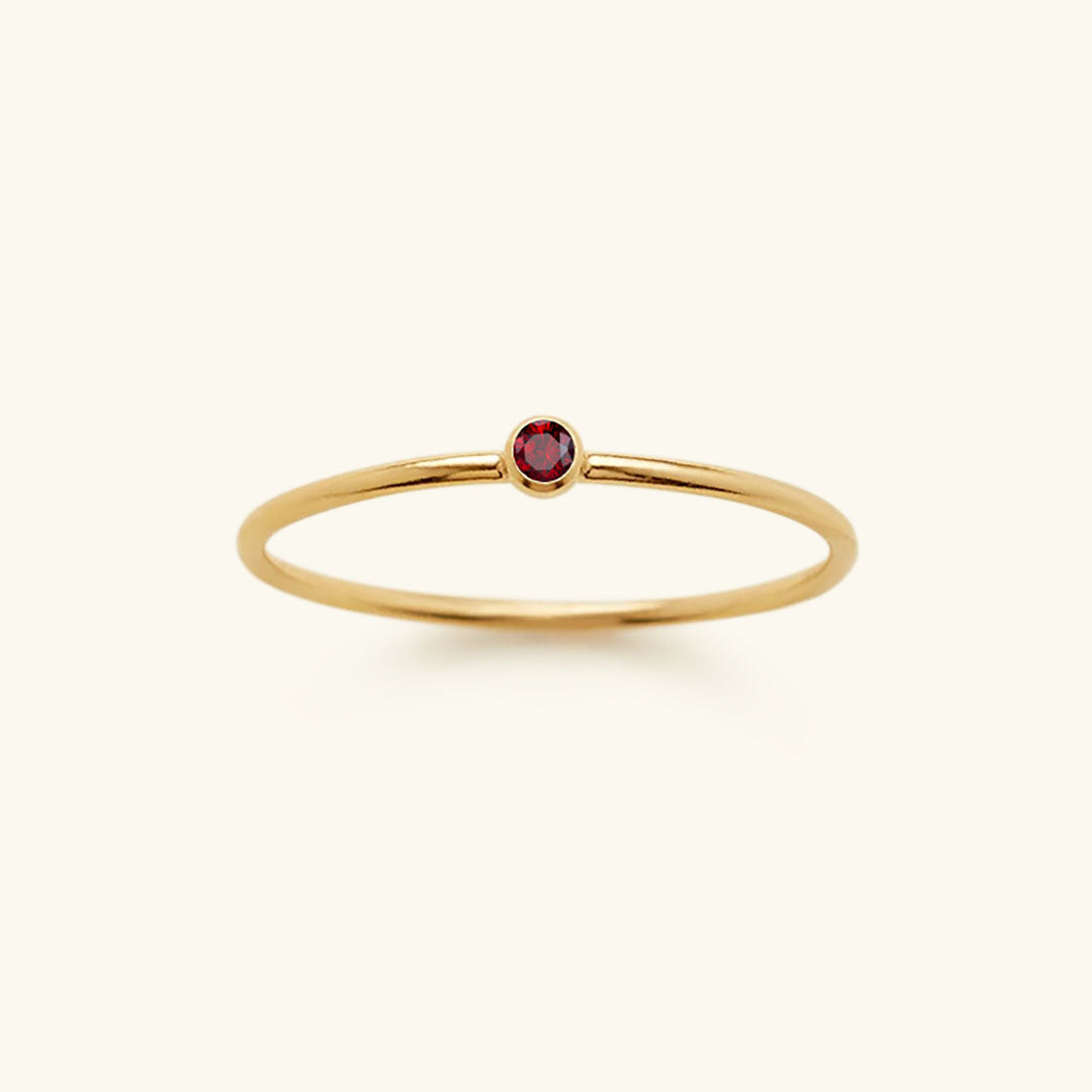 Amelia Geboortesteen Stacker Ring