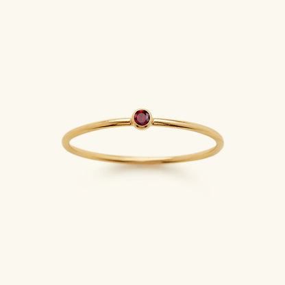 Amelia Geboortesteen Stacker Ring
