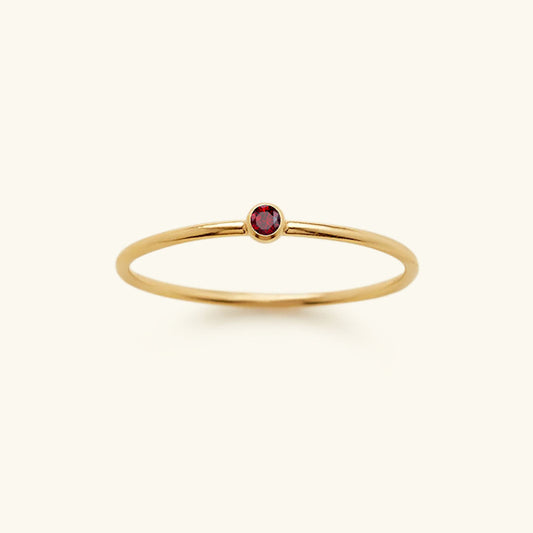 Amelia Geboortesteen Stacker Ring
