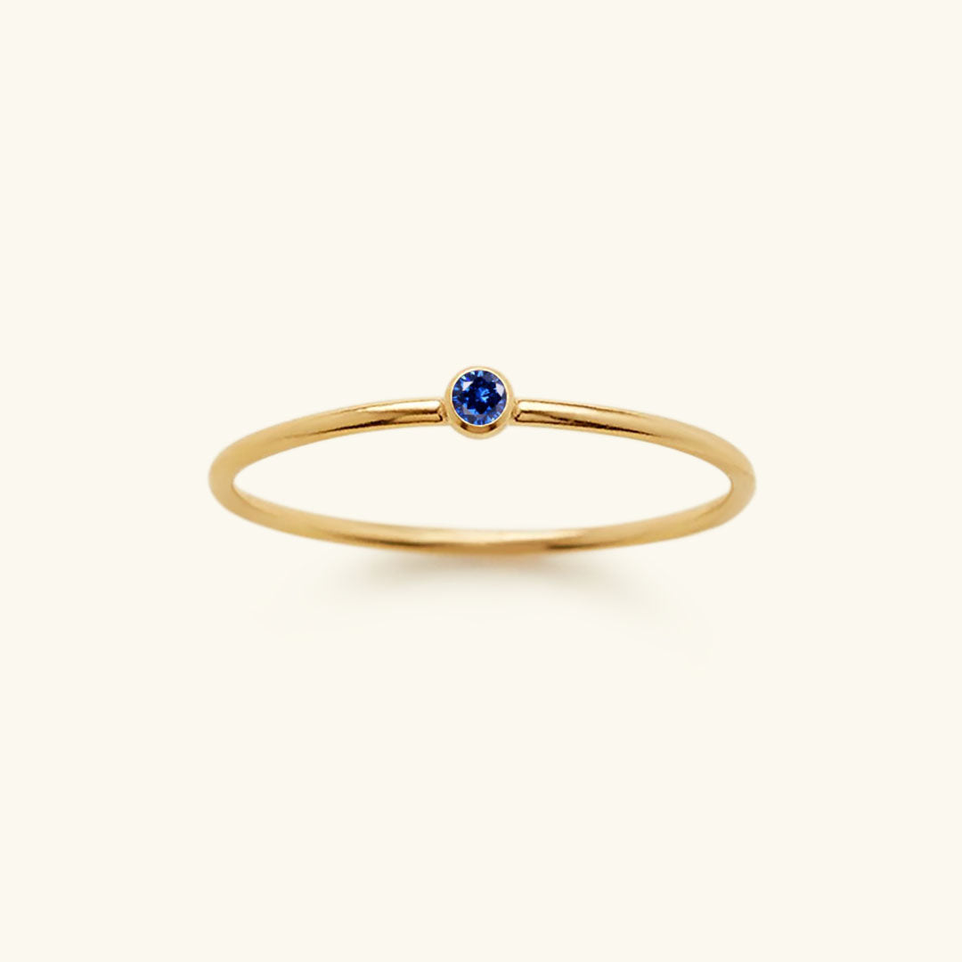 Amelia Geboortesteen Stacker Ring